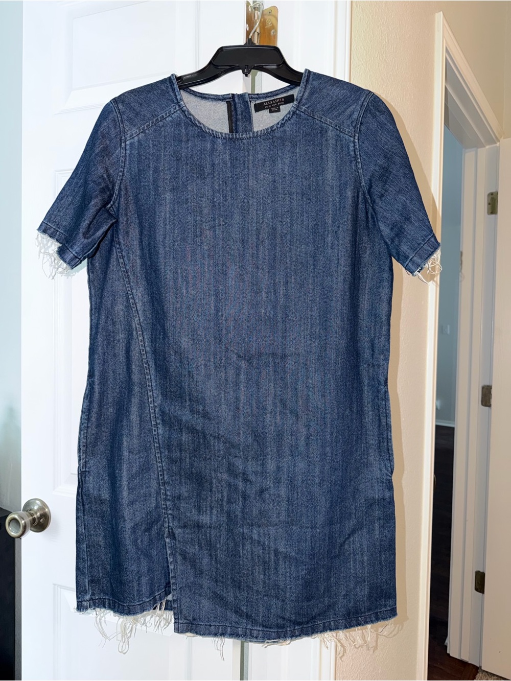 All Saints Indigo Denim Mini Dress